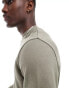 ASOS DESIGN crew neck sweatshirt in khaki