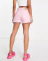 Pull&Bear retro denim short in pink