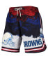 Men's Navy, Red Cleveland Browns Americana Shorts