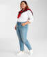 Plus Size High-Rise Straight-Leg Jeans, Created for Macy's