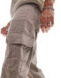 New Look cargo trouser with contrast stitch in light brown