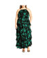 Plus Size Joelle Print High Neck Maxi Dress