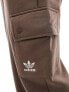 adidas Originals essentials cargo joggers in brown