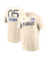 Men's Freddie Freeman Cream Los Angeles Dodgers 2024 City Connect Fuse Name Number T-Shirt