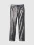 High Rise Metallic '90s Straight Jeans