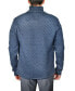 Men's Heather Quilted Quarter Zip Sweater