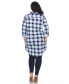 Plus Piper Stretchy Plaid Tunic