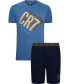 Men's Cotton Loungewear Top and Short Set