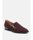 SARA Womens Suede Slip-on Loafers