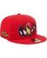 Men's Red Spider-Man Faces 59FIFTY Fitted Hat