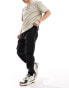 River Island greco cargo trousers in black