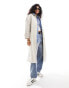 Stradivarius technical trench coat in stone