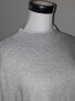 Style &Co Women's Mock Neck Sweater Tiered Bell Sleeve Gray white trim PL