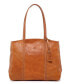 Women's Genuine Leather Dancing Bamboo Tote Bag