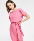 Blouson Wrap Dress