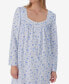 Women's Cotton Floral Lace-Trim Nightgown