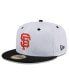 Men's White San Francisco Giants Throwback Mesh 59Fifty Fitted Hat