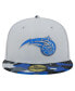 Men's Gray Orlando Magic Active Color Camo Visor 59Fifty Fitted Hat