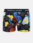 Jack & Jones 3 pack trunks in skull print