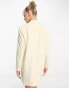 JJXX tailored blazer mini dress in cream