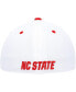 Men's White and Red NC State Wolfpack On-Field Baseball Fitted Hat