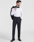 Men's Modern-Fit Wool Blend Super Flex Stretch Tuxedo Pant