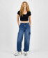 Juniors' Parachute Cargo Jeans