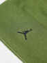 Jordan logo beanie in olive green