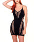 Комплект женского нижнего белья Hauty womens Rena 1 Piece Seamless Shredded Mini Dress with Open Back Lingerie