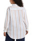 Plus Size Easy Linen Long Sleeve Button-Down Shirt