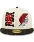 Men's Cream, Black Portland Trail Blazers 2022 NBA Draft 59FIFTY Fitted Hat