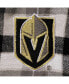 Men's Black and Gray Vegas Golden Knights Ease Plaid Button-Up Long Sleeve Shirt