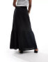 Vero Moda boho maxi skirt in black