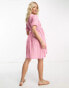 Mamalicious Maternity floral mini dress in pink