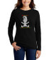 Women's Christmas Elf Word Art Long Sleeve T-shirt