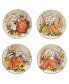 Harvest Morning Dessert Plates Set, 4 Pieces