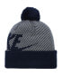 Men's Navy, Gray Team USA Futura Cuffed Knit Hat with Pom