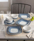 Colorscapes Layers 12 Piece Square Dinnerware Set