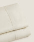 (140 gxm²) washed linen flat sheet