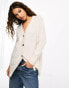 Selected Femme chuck on button through cardigan in cream