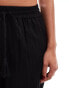 Accessorize wide leg beach trouser in black