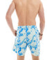 ASOS DESIGN swim shorts in mid length in tropical vintage look print