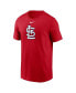 Men's Red St. Louis Cardinals Fuse Logo T-Shirt