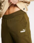 Puma essentials small logo joggers in khaki