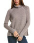 Forte Cashmere Plaited Funnel Cashmere Sweater Women's