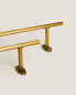 Golden steel towel rack