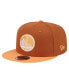 Men's Brown/Orange Golden State Warriors 2-Tone Color Pack 9fifty Snapback Hat