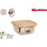 QUTTIN Square Lunch Box With Bamboo Lid 12x12 cm