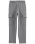 Kid Solid Fleece Pants - Gray 12