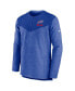 Men's Royal Buffalo Bills Sideline Lockup Performance Quarter-zip Jacket